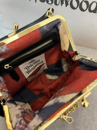 Bolso Vivienne Westwood terciopelo verde