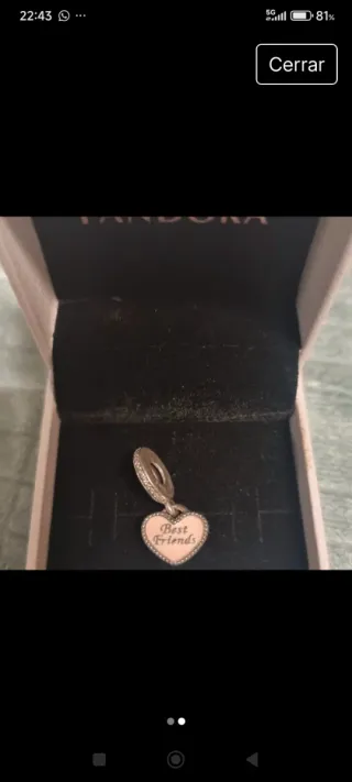 Pandora Charm Corazón Best Friends