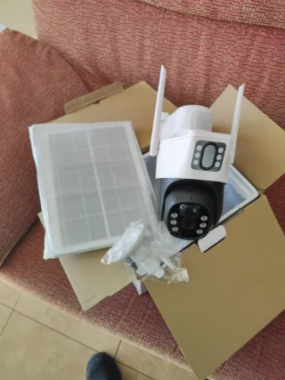 Cámara Vigilancia Solar V380 Doble