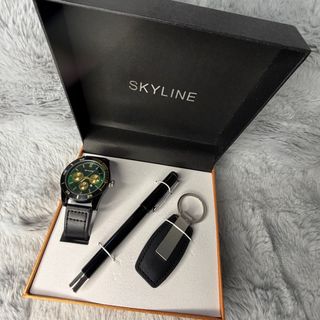 Pack Reloj SKYLINE Hombre Negro