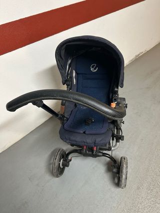 Silla de coche y capazo bebé, 3 piezas