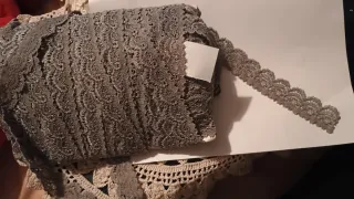 Pizzo Argento Elastico rotolo di 20 metri