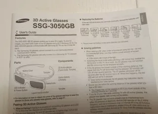 Occhiali 3D Samsung SSG-3050GB
