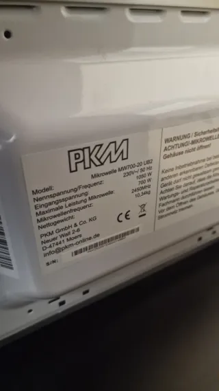 Microondas blanco Tomado - Nuevo con golpe