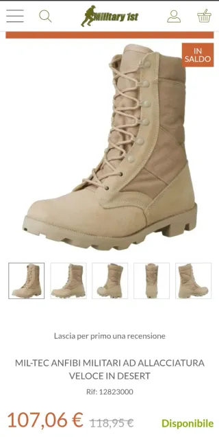 Anfibi Mod. Esercito U.S.A Desertstiefel