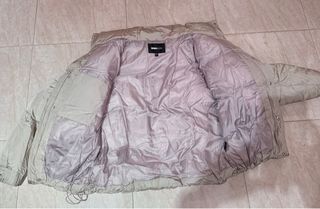 Chaqueta acolchada beige