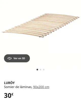 Somier de láminas 90x200 cm