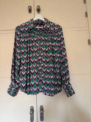 Blusa Tinforvetto Estampado Geométrico Talla S