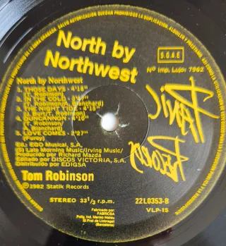 Vinilo LP Tom Robinson - North by Northwest