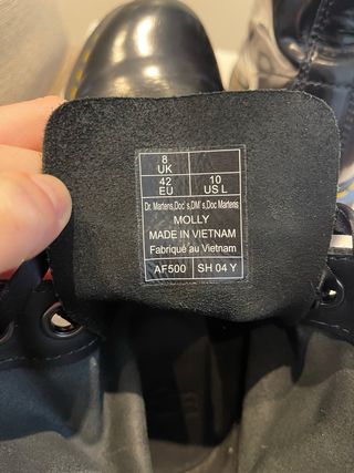 Botas Dr. Martens negras con plataforma