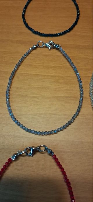 Pulsera piedras naturales acero inoxidable