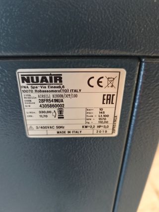 Compresor Nuair Air Sil HP3 Silencioso