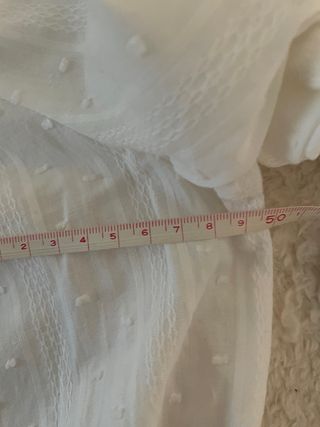 Blusa Free/Quent Encaje y Plumeti Blanca