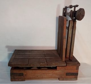 antigua bascula para sacos 150 kilos