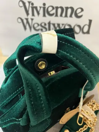 Bolso Vivienne Westwood Verde Terciopelo