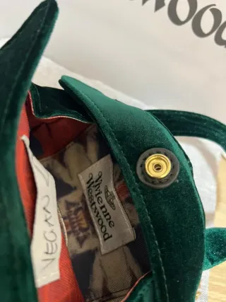 Bolso Vivienne Westwood Verde Terciopelo