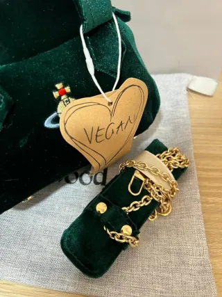Bolso Vivienne Westwood Verde Terciopelo