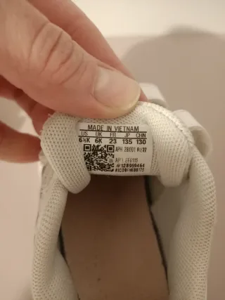 Adidas niña blancas talla 23
