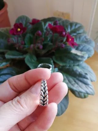 Pendientes de plata trenzados