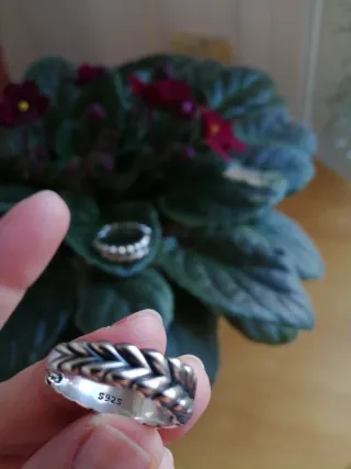 Pendientes de plata trenzados