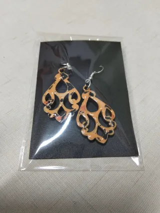 Pendientes Artesanos Diseño Tribal