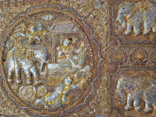 Tapiz Tailandés seda muy grande