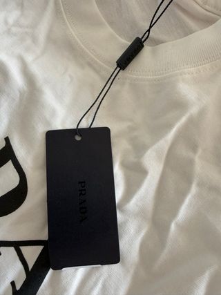 Camiseta Prada Talla L Blanca Etiquetas Originales
