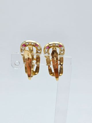 Pendientes de Oro 18K Cierre Catalán 2,94gr, 1,8cm