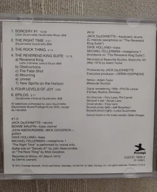 Jack Dejohnette + Sorcery + CD Jazz