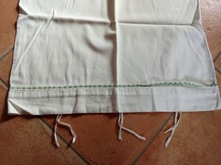 Federa bianca in tessuto
