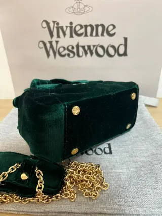 Bolso Vivienne Westwood Verde Terciopelo