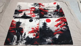 Set 4 Federe Stile Giapponese 35x35cm