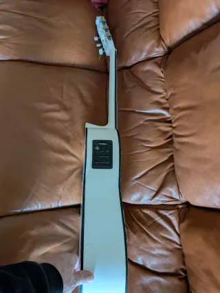 Guitarra Española Blanca Decorada