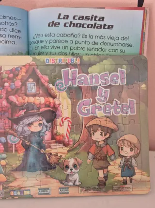 Cuentos clásicos y Puzzle Hansel y Gretel