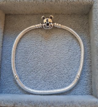 Preciosas Pulsera  de Plata  Circonitas y Disney