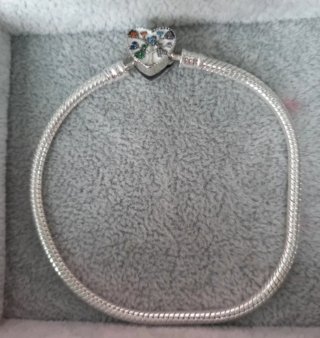 Preciosas Pulsera  de Plata  Circonitas y Disney