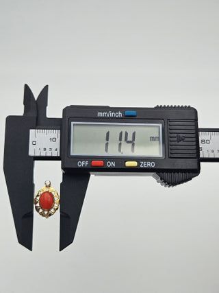 Pendientes de Oro 18K, Coral, 2,68gr, 1,5cm