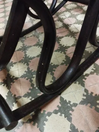 Dondola Thonet in Rattan e Legno