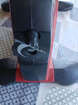 Bicicleta Estática Roja y Negra