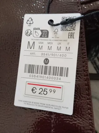 Bolso granate marca Stradivarius