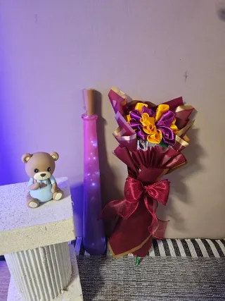 Ramos de flores de tela hechos a mano