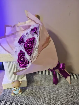 Ramos de flores de tela hechos a mano