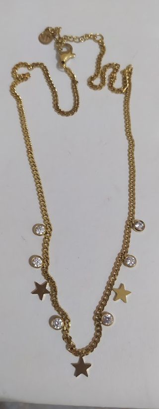 Collana Nomination oro con stelle e zirconi