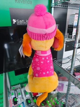 Peluche Patrulha Pata Skye Inverno 45cm
