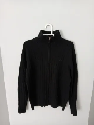 Jersey Kappa cremallera hombre negro