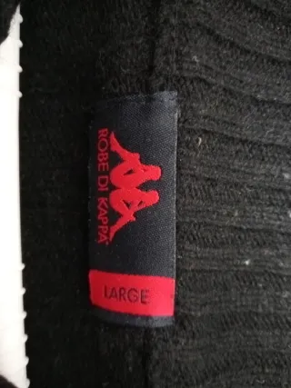 Jersey Kappa cremallera hombre negro