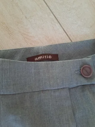 Pantalón mujer Amitié Talla 42 Gris
