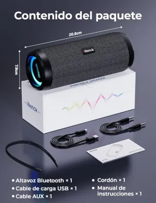 Altavoz Bluetooth Rienok 40W Portátil
