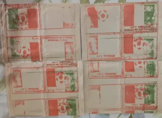 Sobres de Fútbol Mundial 1990
