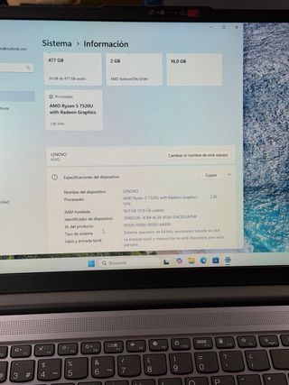 LENOVO IPAD SLIM 3 512 SSD 16 RAM RYZEN 5